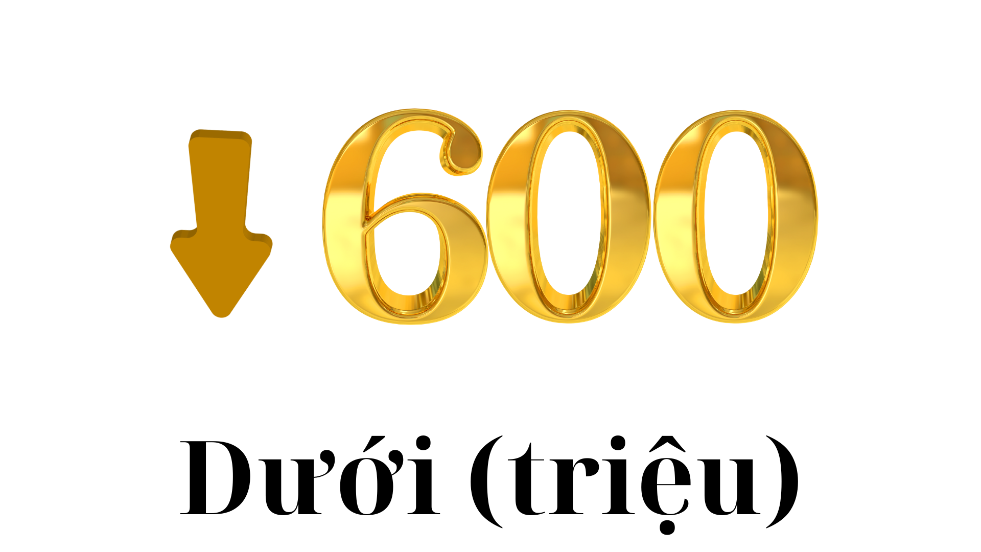 Dưới 600 triệu